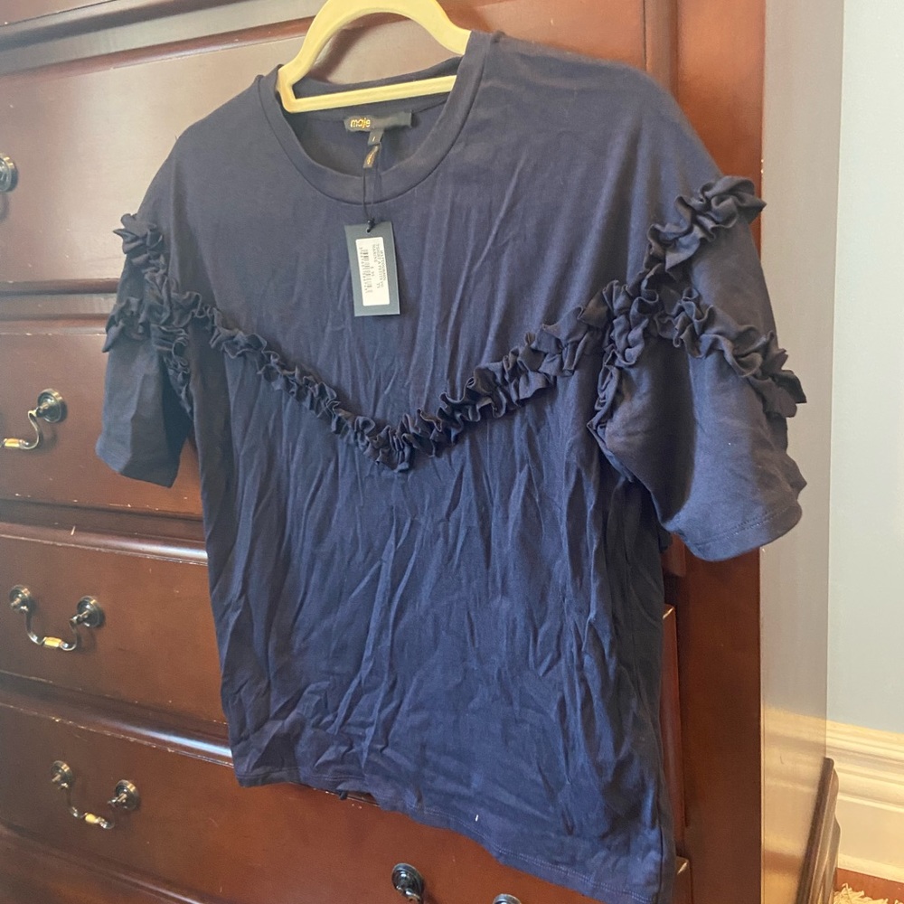 Maje Ruffle Top - Picture 3 of 8
